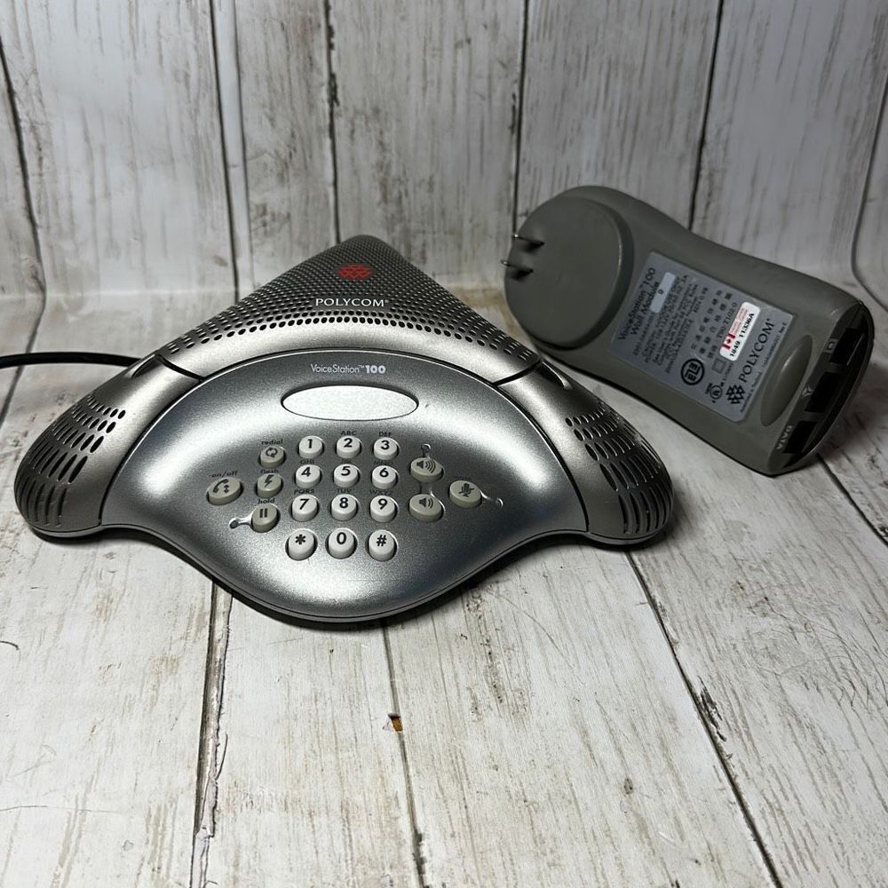 Polycom VoiceStation 100 Analog Business Conference‎ Phone w/ Wall Power Module